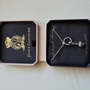Juicy Couture Silver Charm Necklace